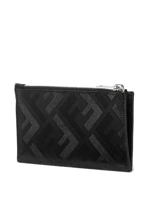 FENDI FF-pattern zip cardholder