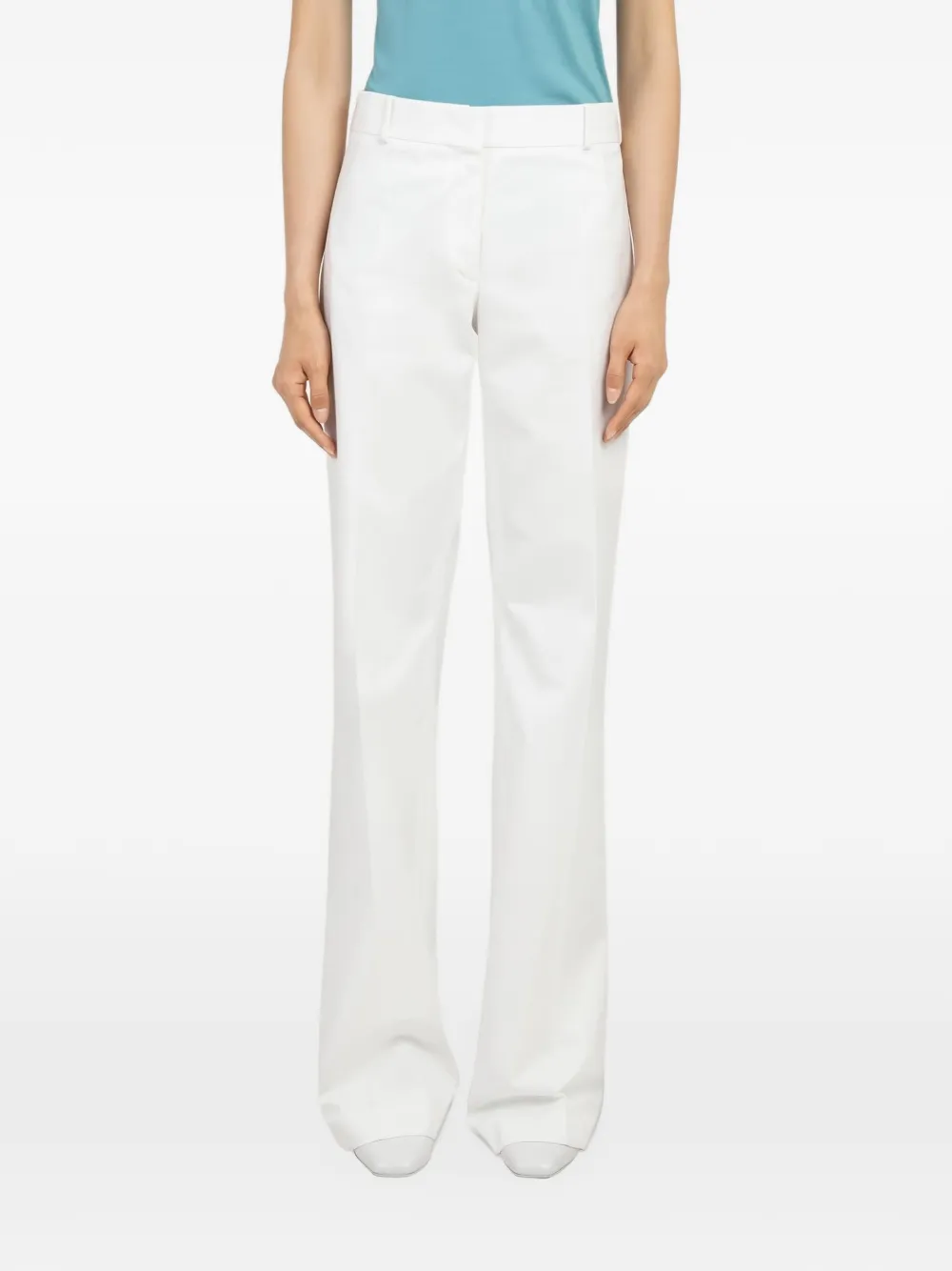 Ferragamo Geplooide pantalon Wit