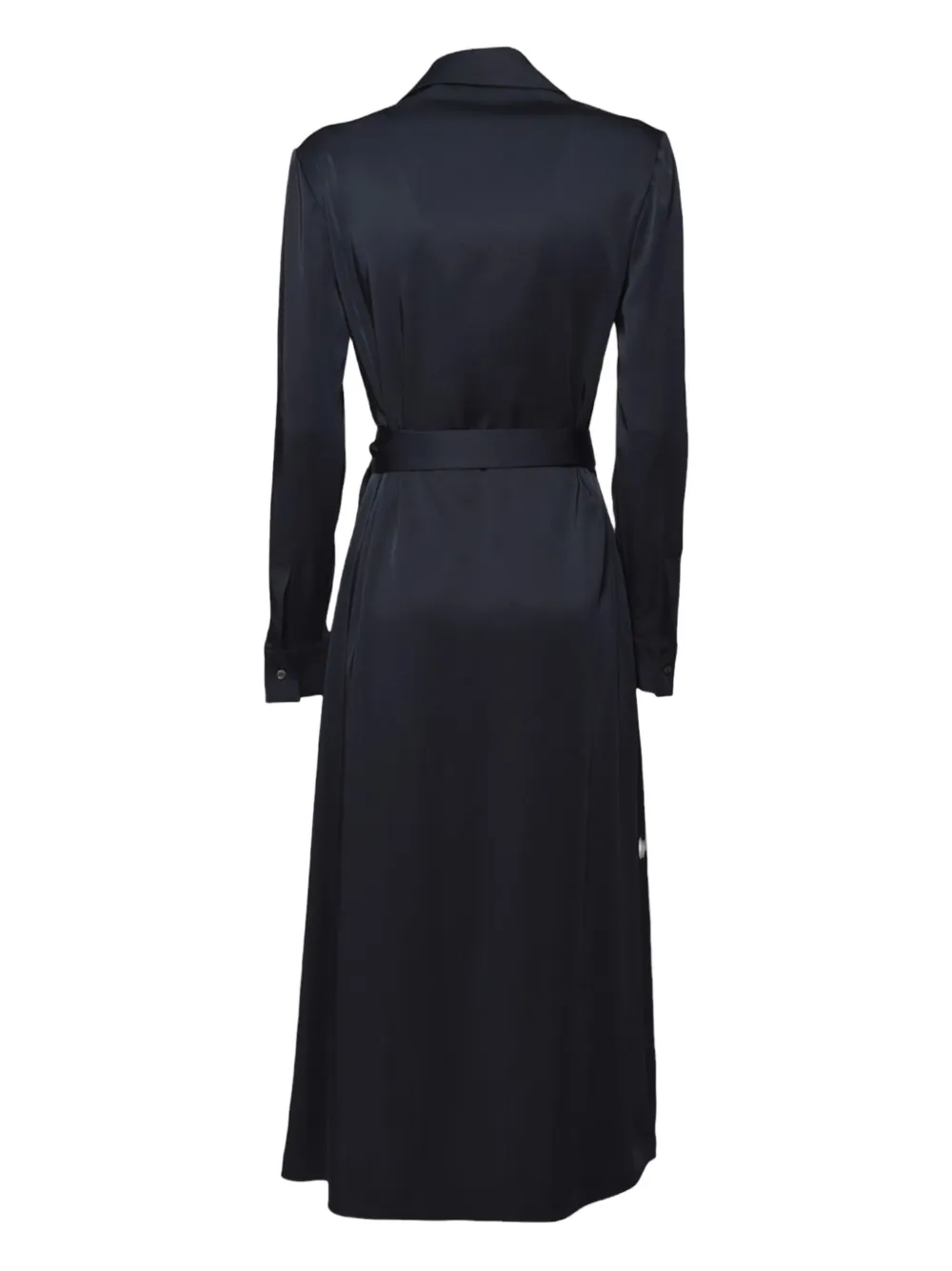 ASPESI satin wrap dress - Blauw