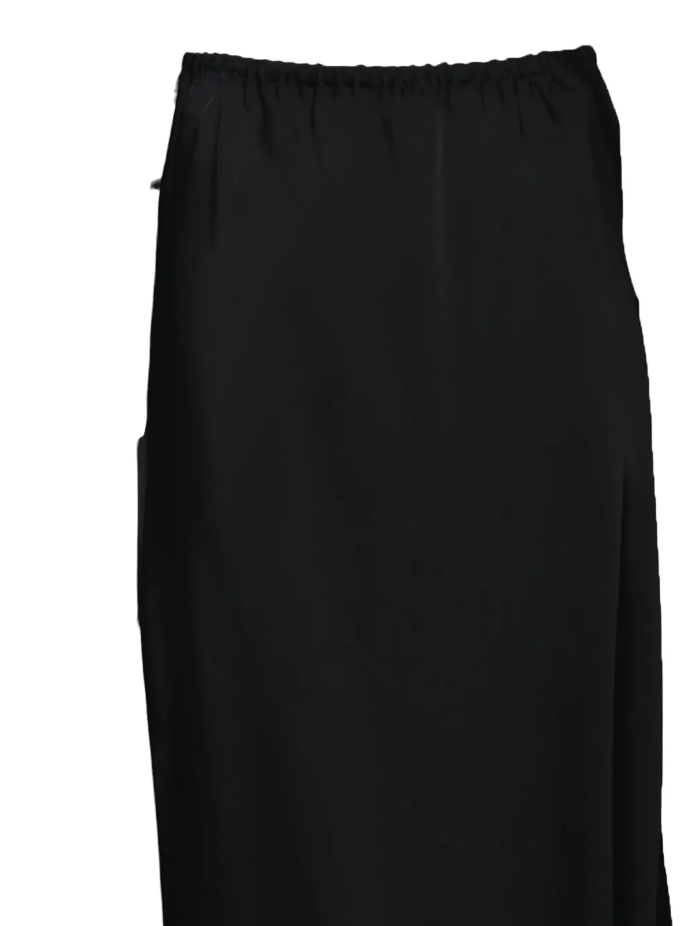Jil Sander Satijnen midi-rok Zwart