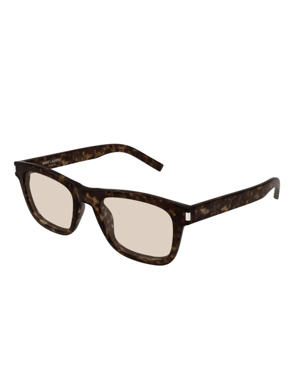 Saint Laurent Eyewear logo-engraved sunglasses - Bruin