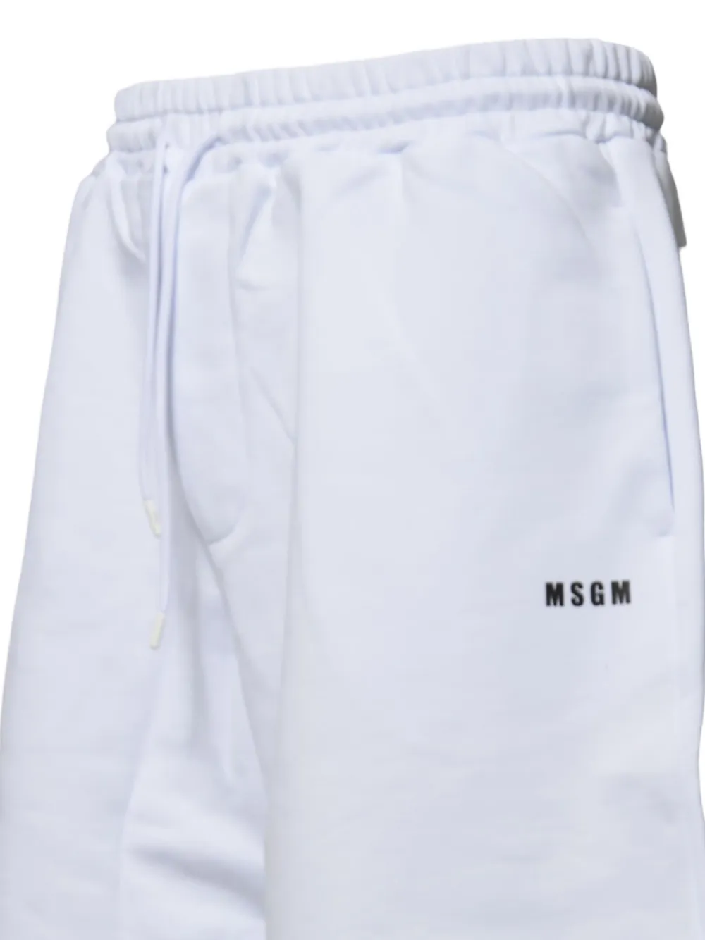 MSGM Shorts met logoprint Wit