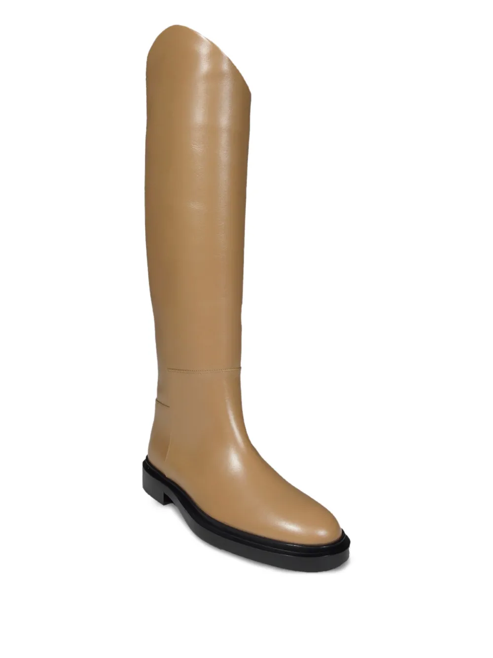 Jil Sander leather boots Brown