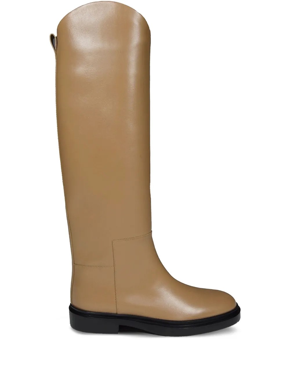 Jil Sander leather boots Brown