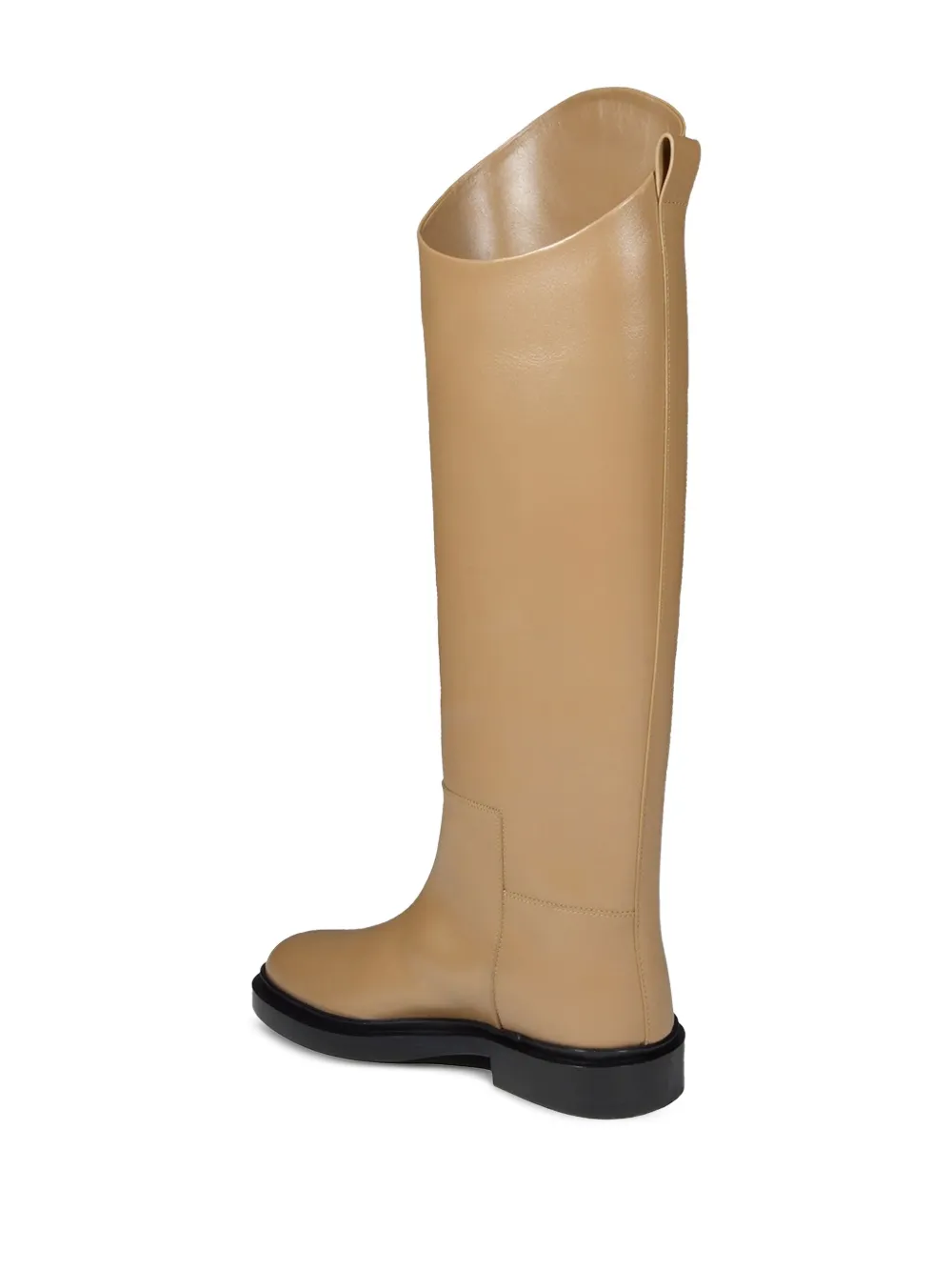 Jil Sander leather boots Brown
