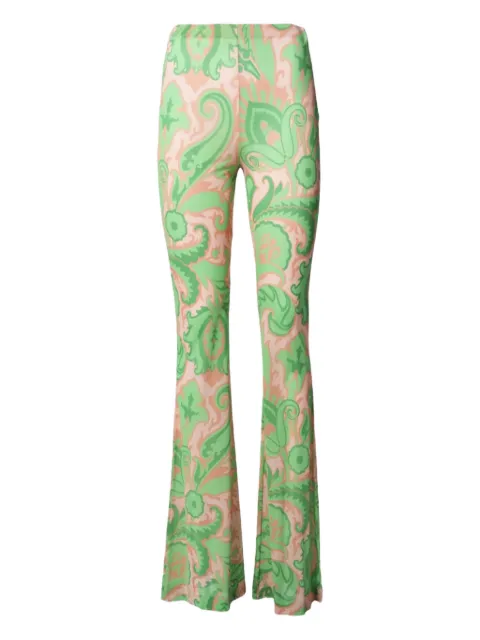 ETRO paisley flared trousers