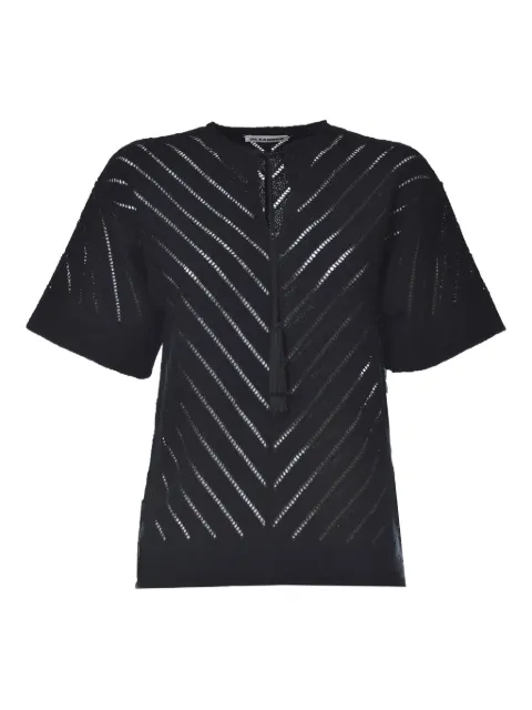 Jil Sander striped short-sleeved top