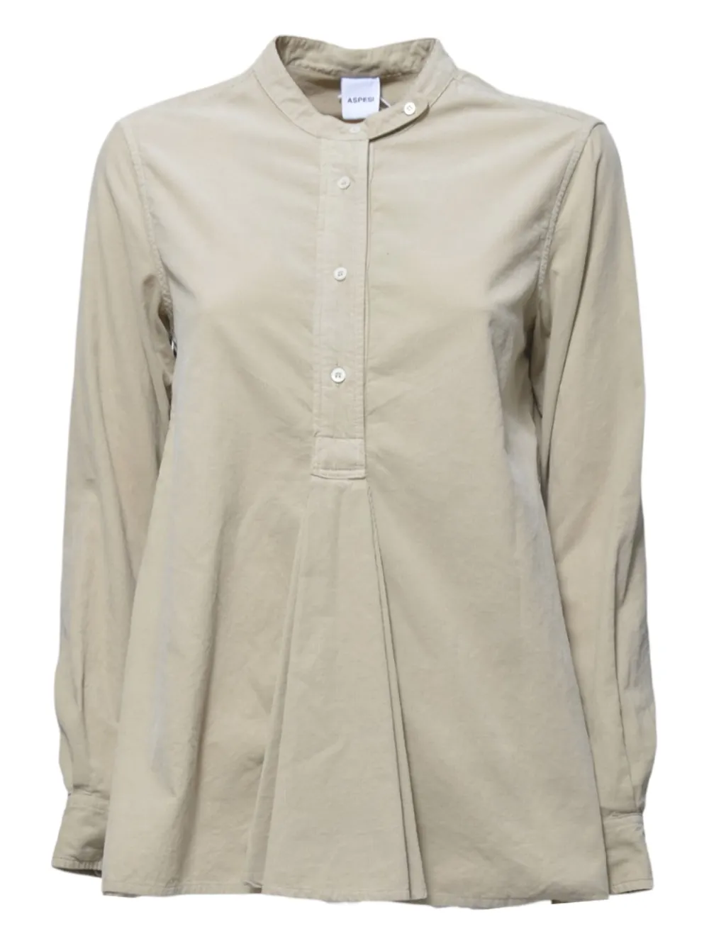 ASPESI pleated button-down shirt | Neutrals | Image 1