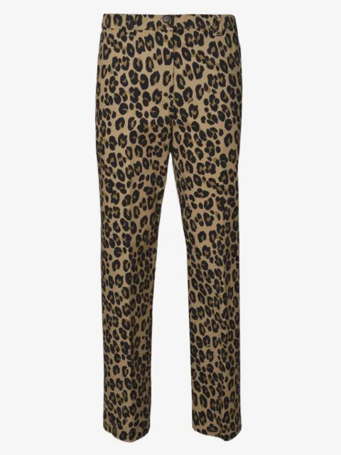 ASPESI pantalon à imprimé léopard