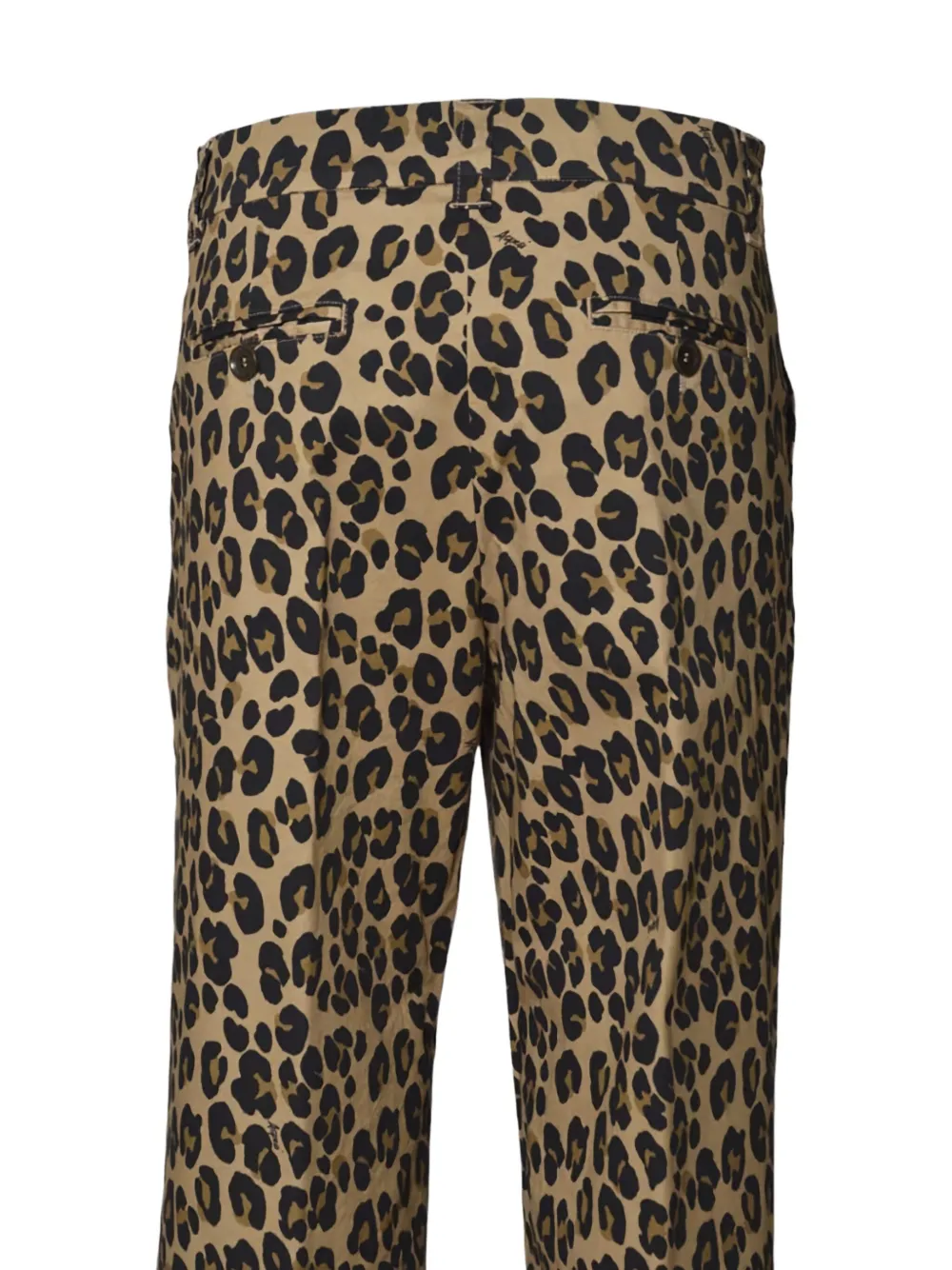 Shop Aspesi Leopard-print Trousers