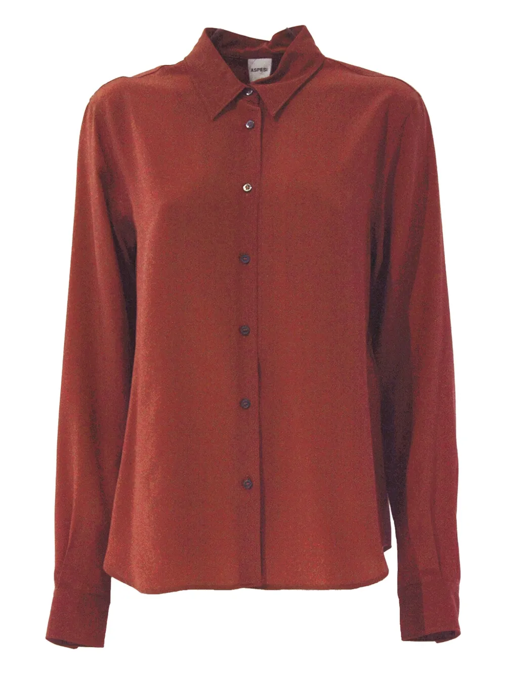 ASPESI Button-up blouse Bruin