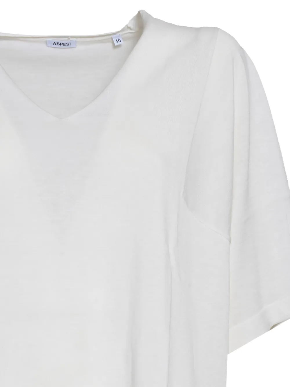 ASPESI T-shirt met V-hals Wit