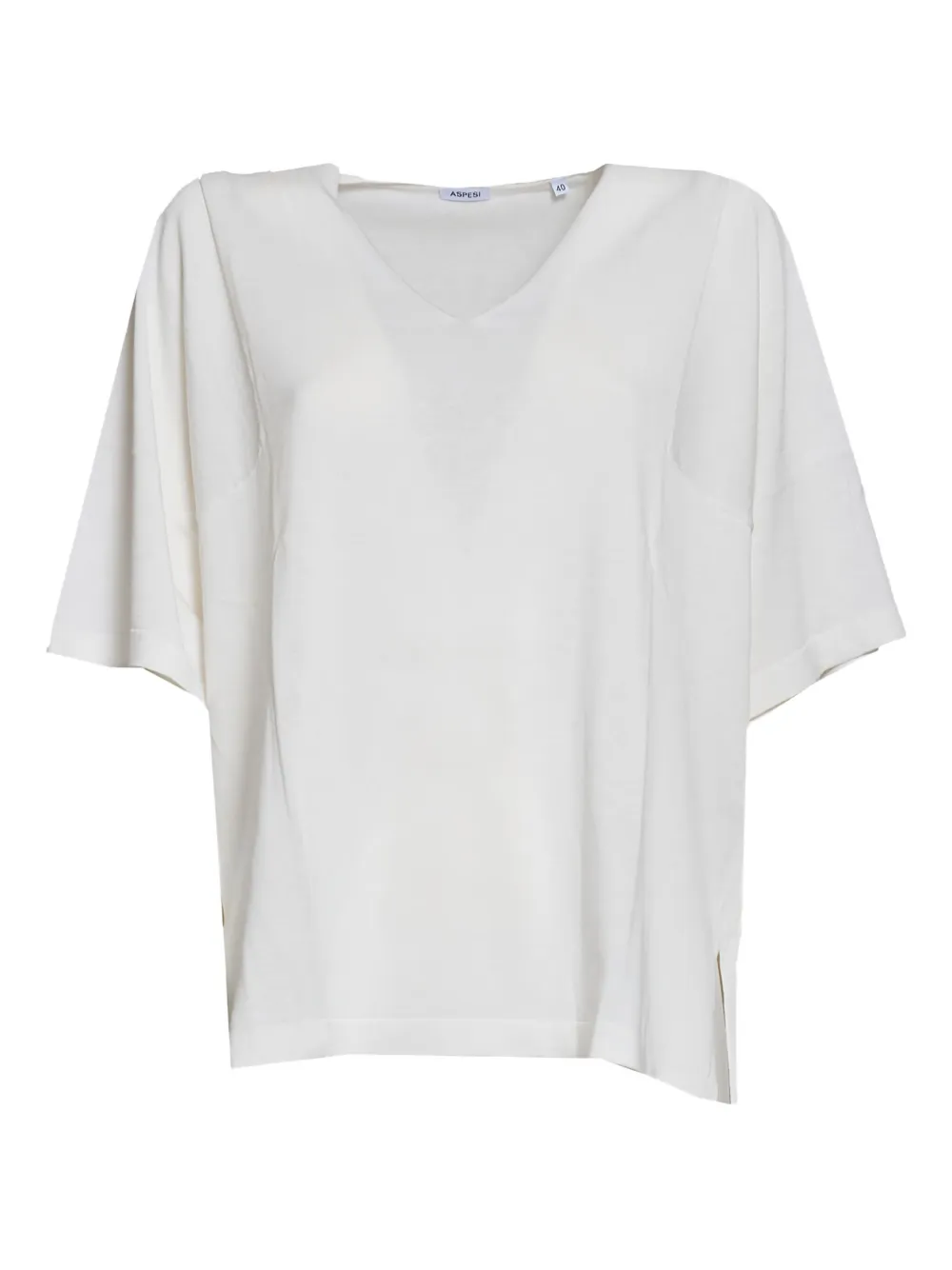 ASPESI T-shirt met V-hals Wit