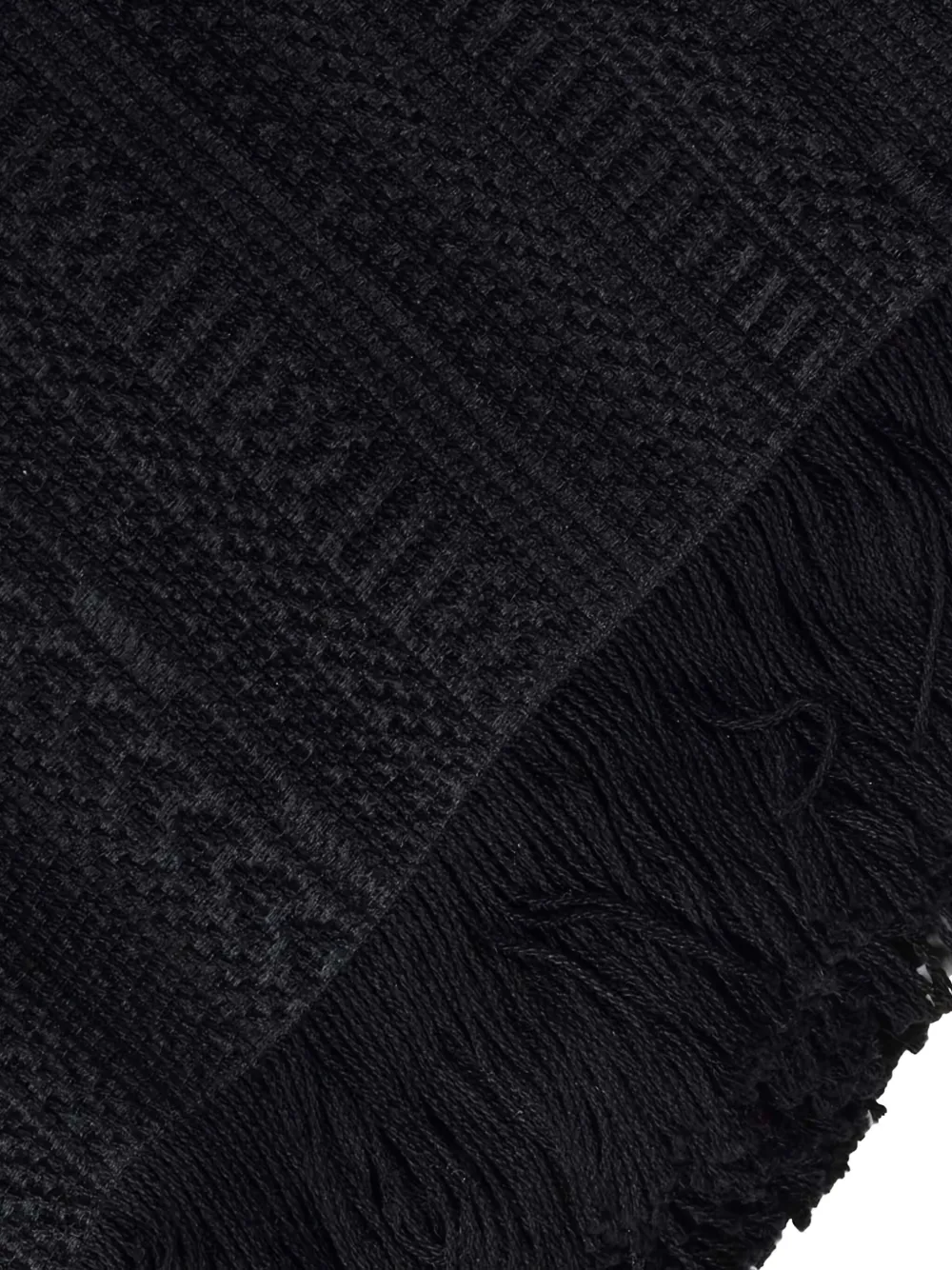Max Mara fringed scarf - Zwart
