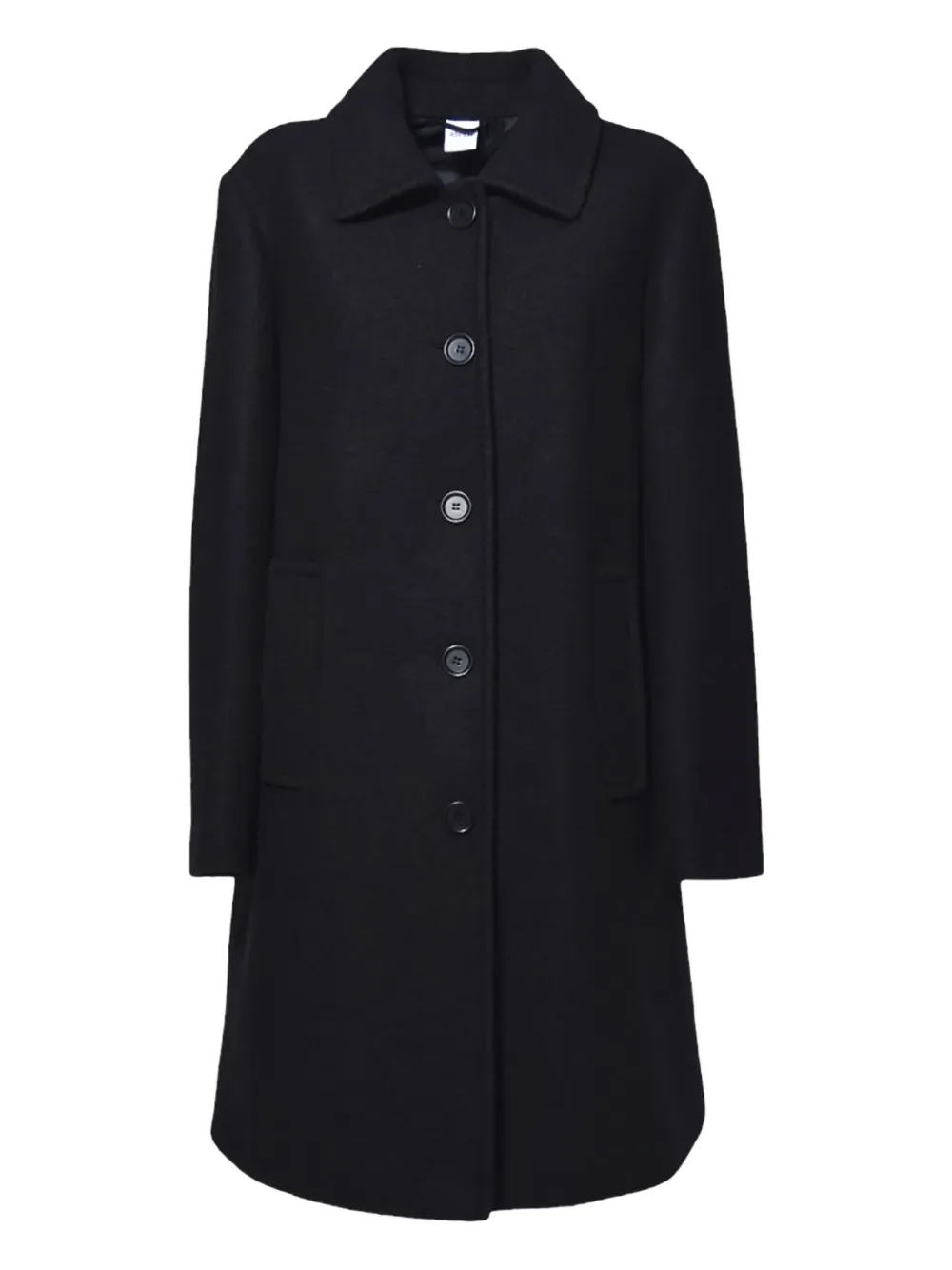 ASPESI button-down wool coat | Black | Image 1