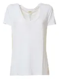 L'Agence scoop-neck t-shirt - White