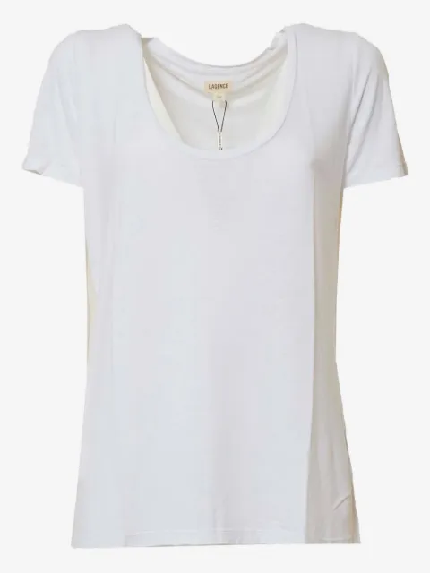 L'Agence scoop-neck t-shirt