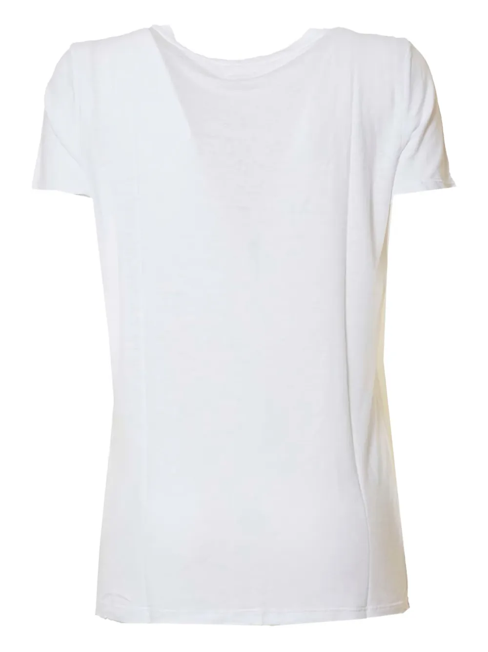 L'Agence T-shirt met diepe ronde hals Wit