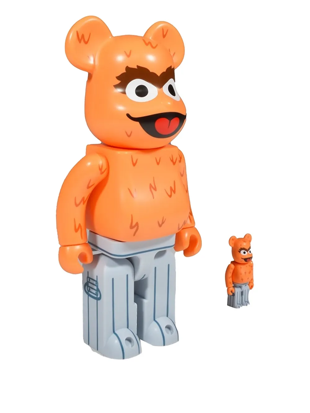 MEDICOM TOY BE@RBRICK Oscar The Grouch 100% and 400% figure set | Figurines | Image 2