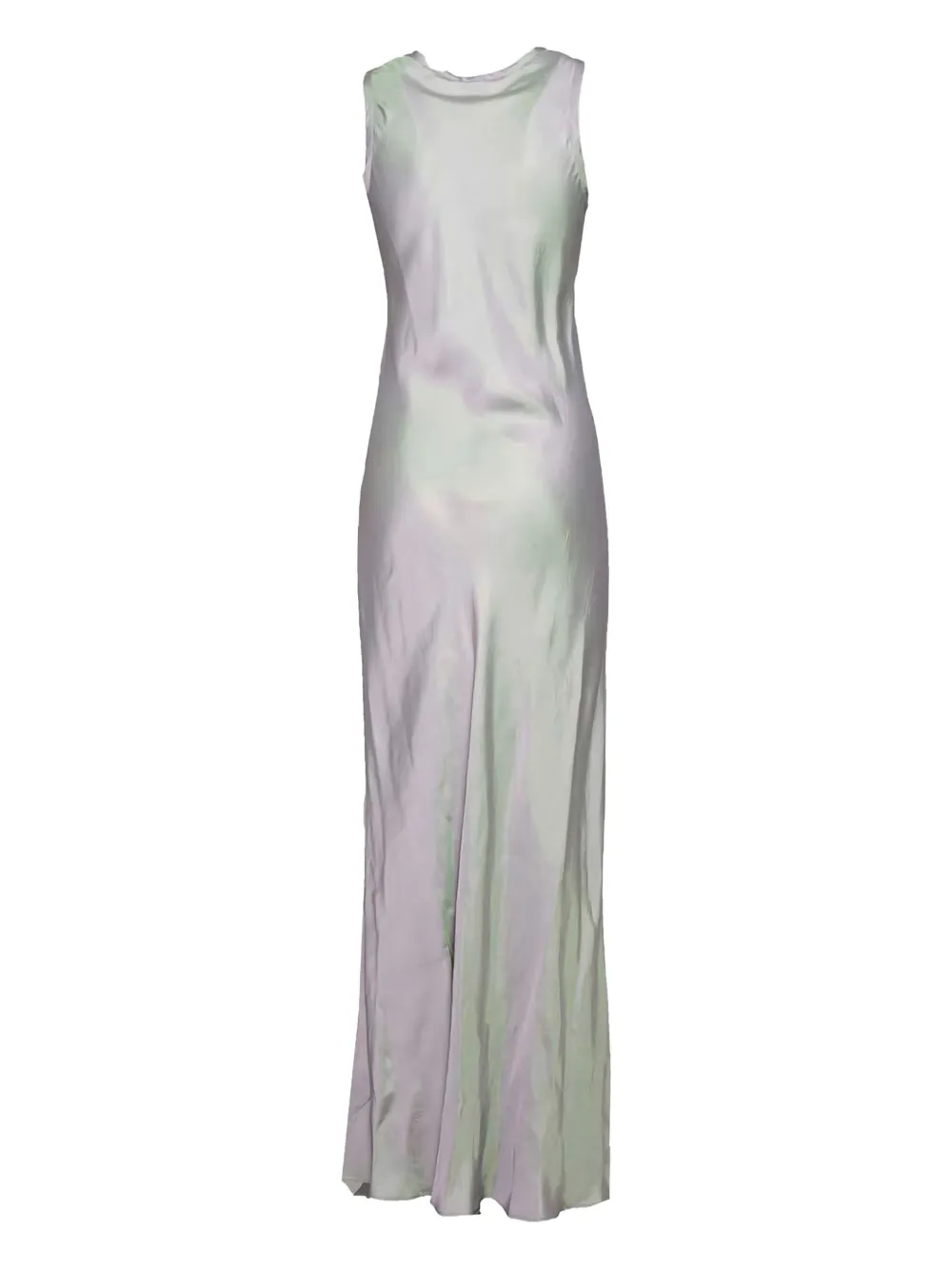 ASPESI satin-effect sleeveless maxi dress - Groen