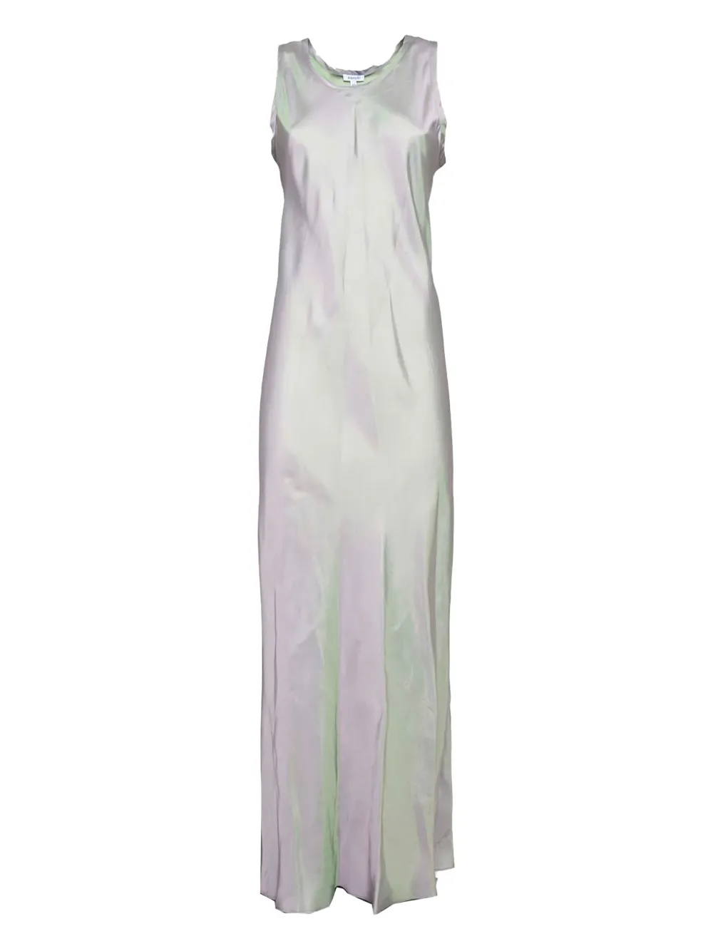 ASPESI satin-effect sleeveless maxi dress Groen