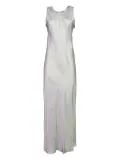 ASPESI satin-effect sleeveless maxi dress - Green