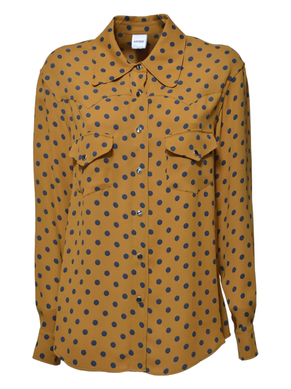 ASPESI polka dot-print shirt | Brown | Image 1