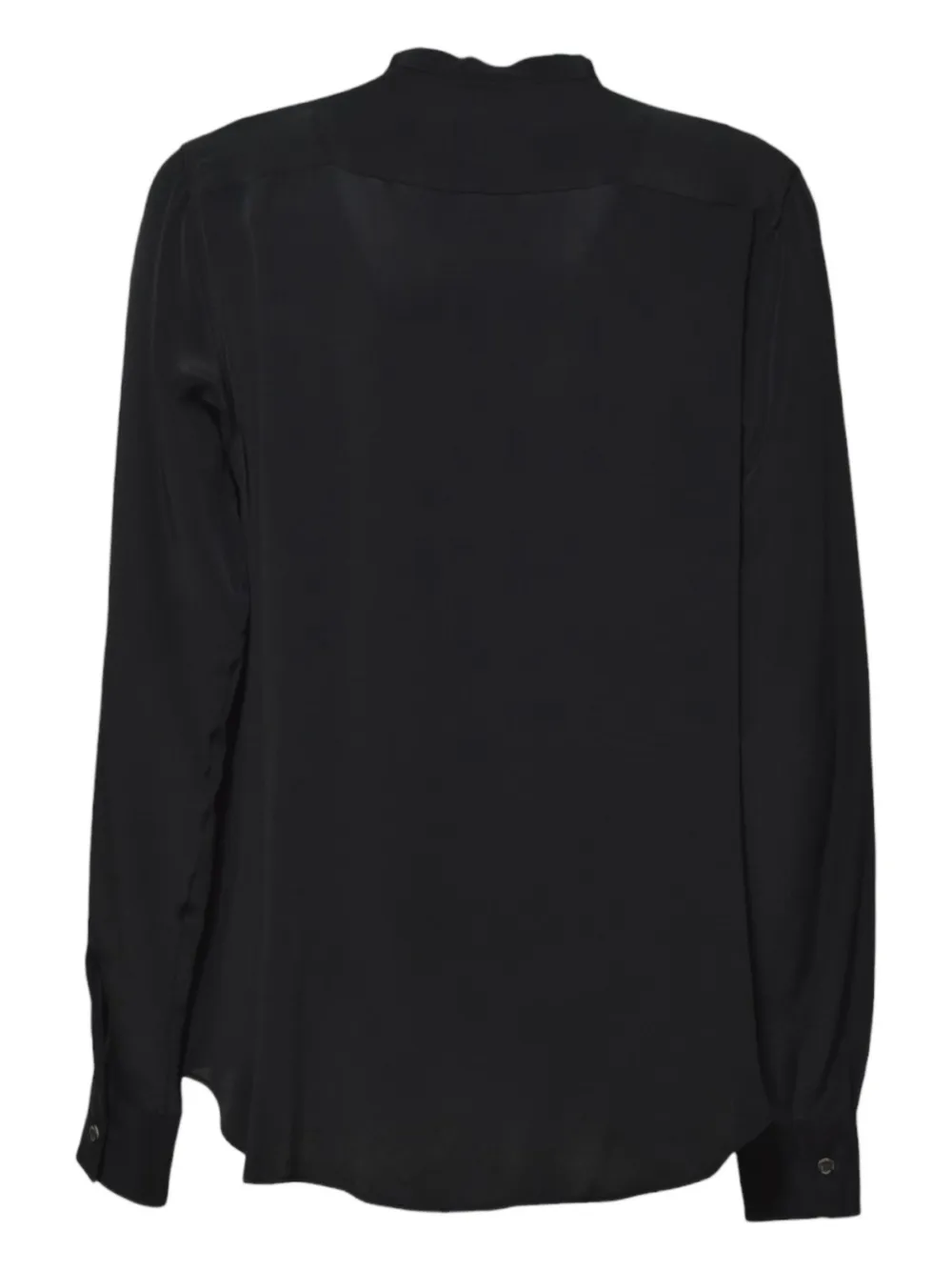 ASPESI ruffled shirt - Zwart