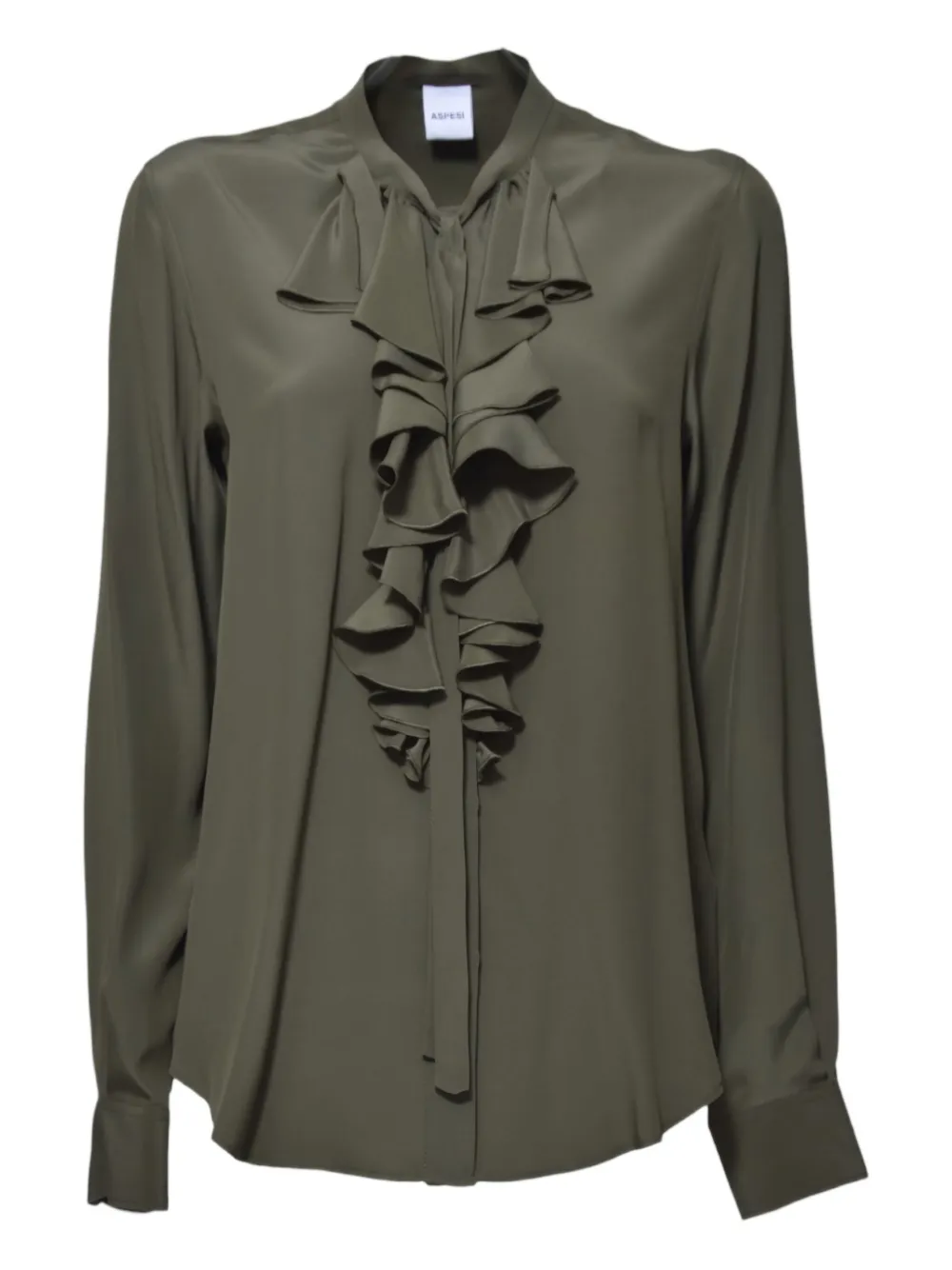 ASPESI crepe-de-chine blouse | Grey | Image 1