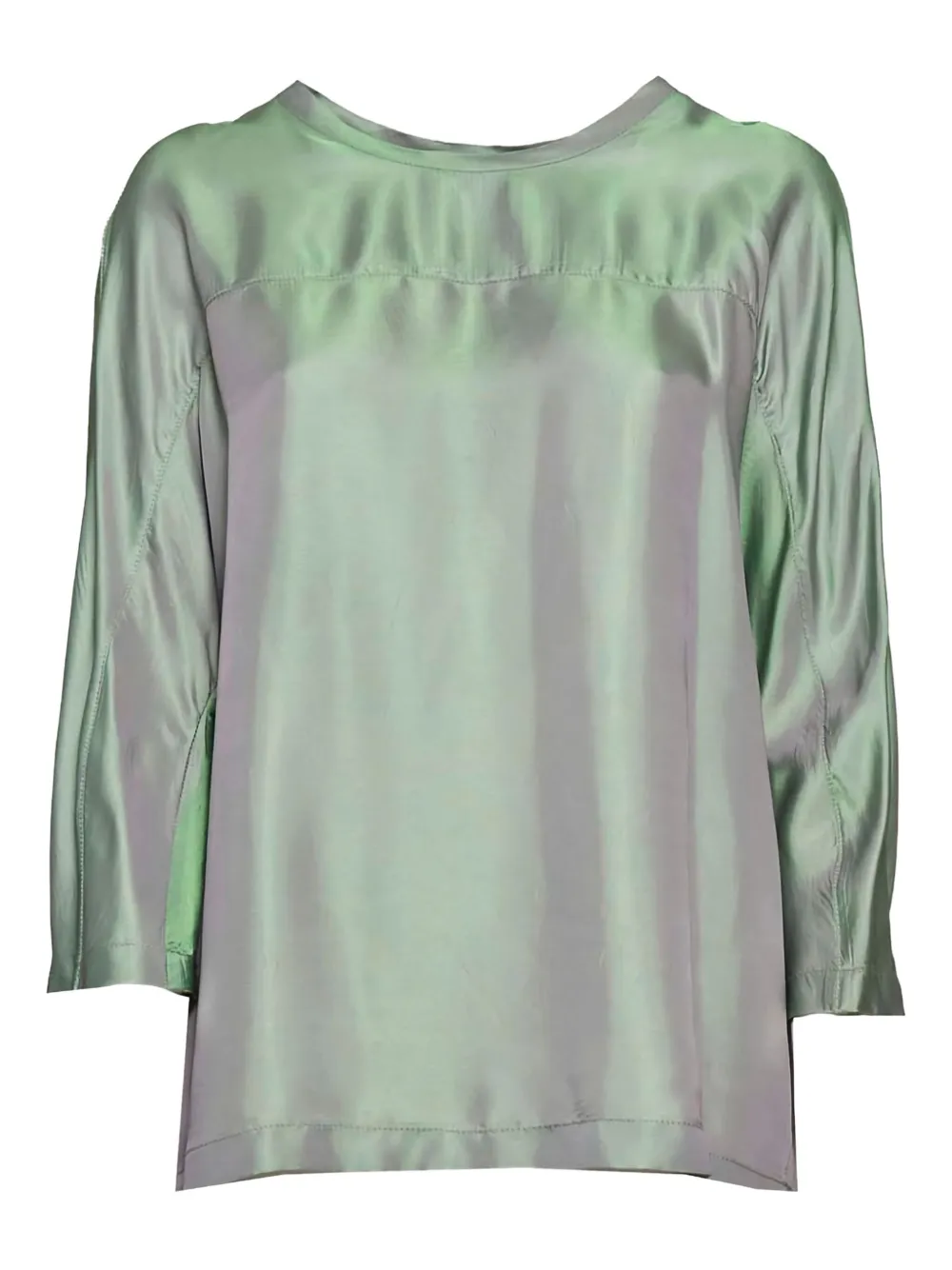 ASPESI Iriserende blouse Groen