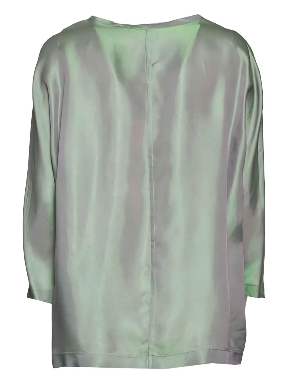 ASPESI Iriserende blouse - Groen