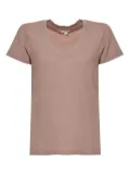 L'Agence scoop-neck t-shirt - Pink