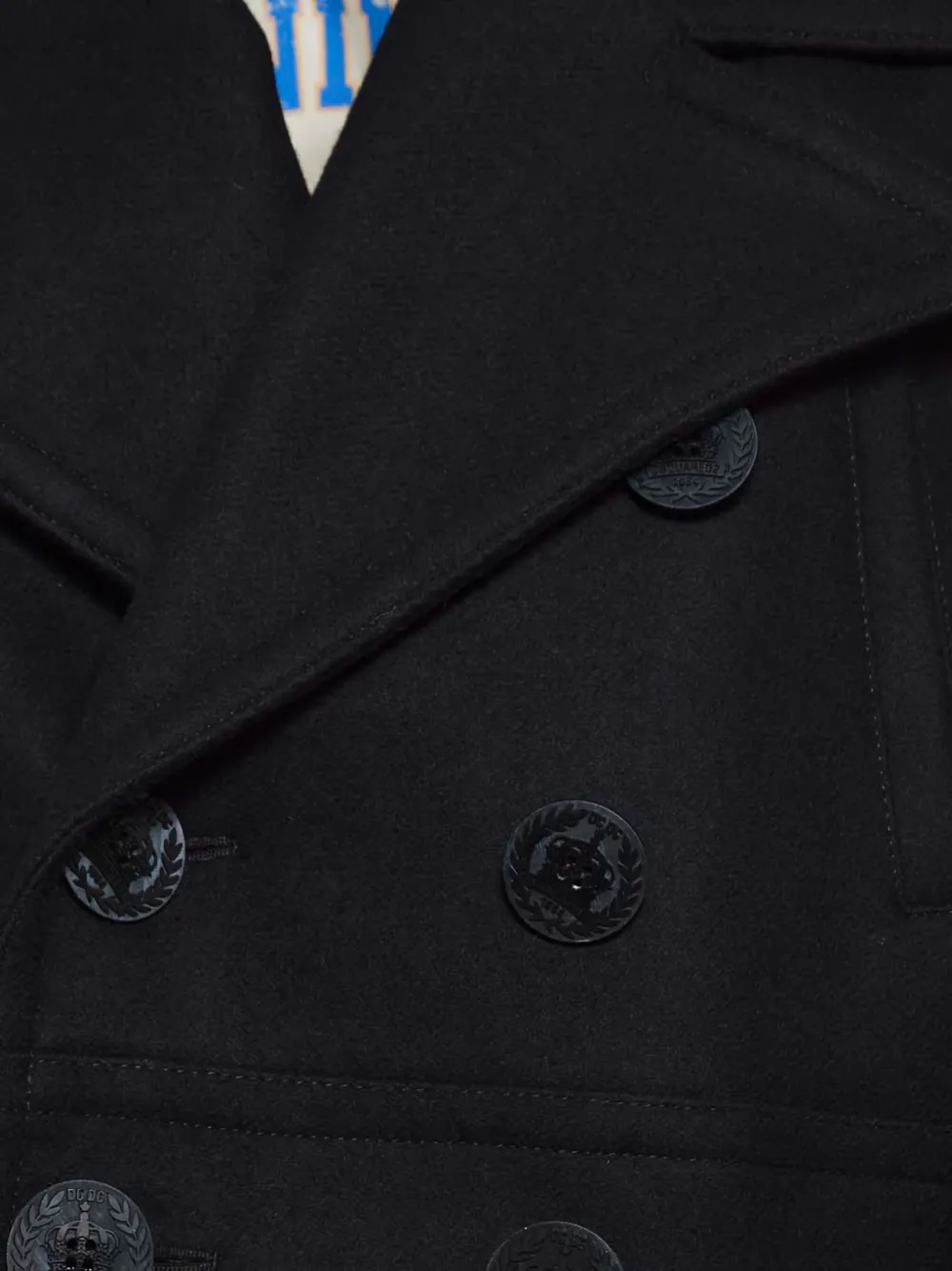 DSQUARED2 Jack met dubbele rij knopen Zwart