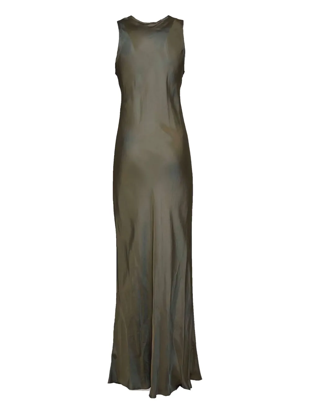 ASPESI satin maxi dress - Groen