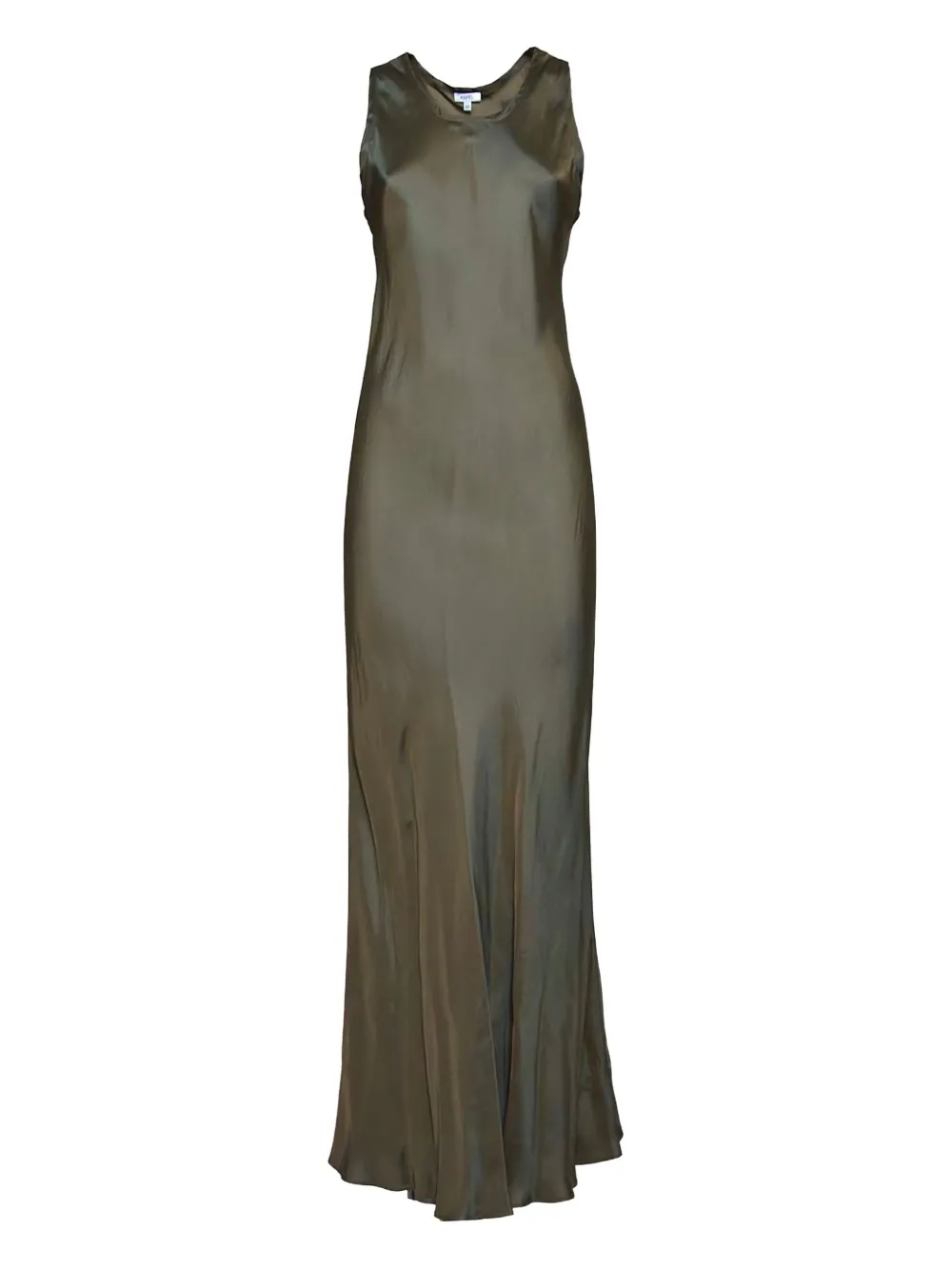 ASPESI satin maxi dress Groen