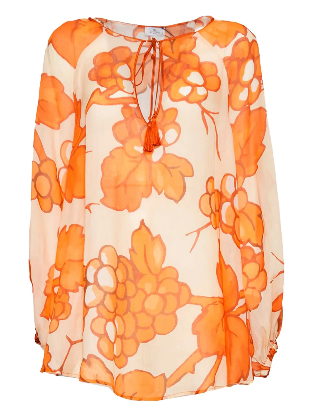 ETRO Shirt met bloemenprint Oranje