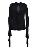 MSGM tied shirt - Black