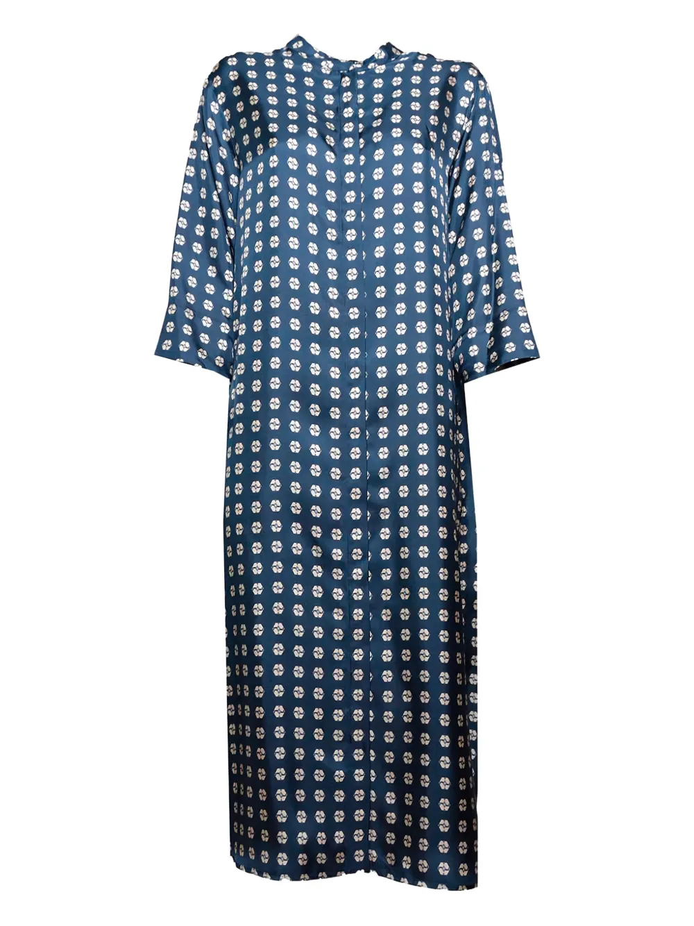 Max Mara polka dot belted dress - Blauw
