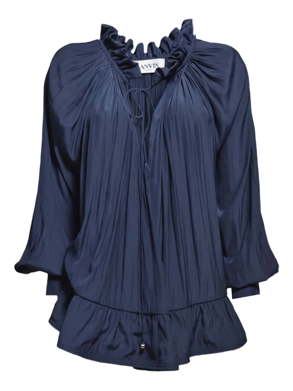 Lanvin Shirt met kwastje Blauw