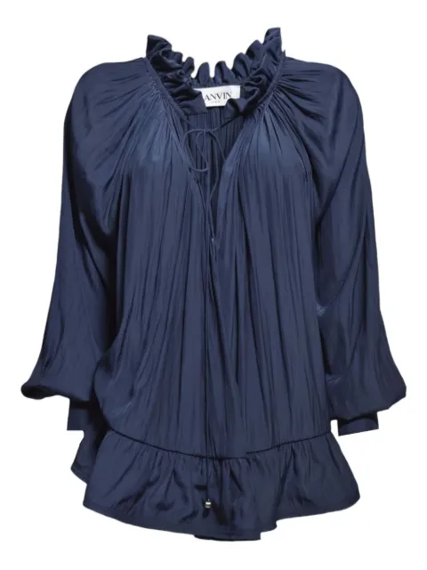 Lanvin blusa fruncida