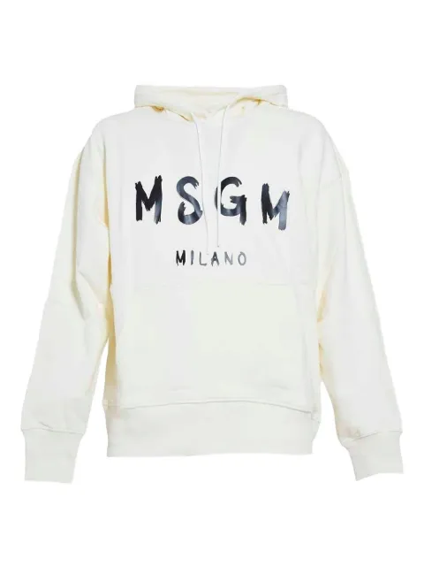 MSGM logo-print hoodie