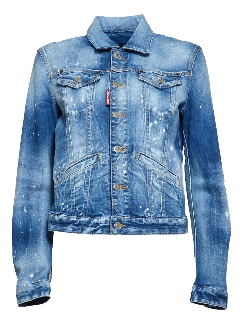 DSQUARED2 paint-splatter jacket | Blue | Image 1