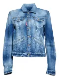 DSQUARED2 paint-splatter jacket - Blue