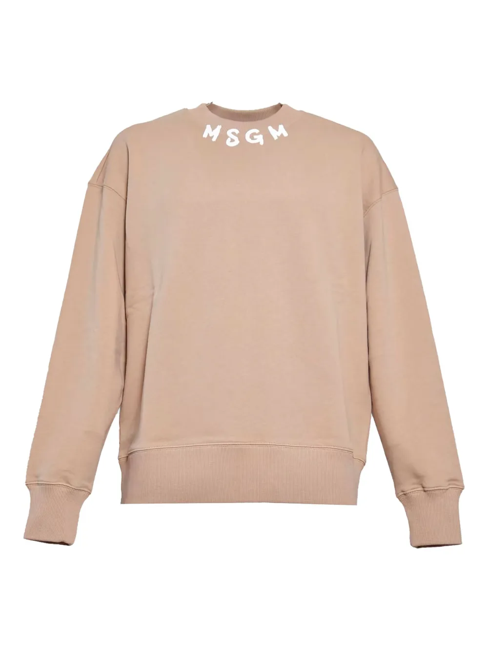 MSGM logo-print sweatshirt - ニュートラル MSGM logo-print sweatshirt - ニュートラル
