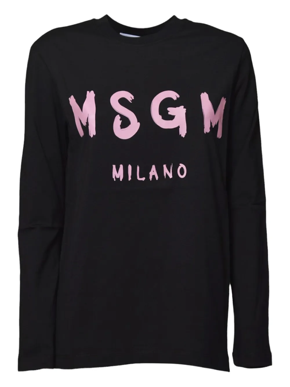MSGM logo-print T-shirt - ブラック MSGM logo-print T-shirt - ブラック