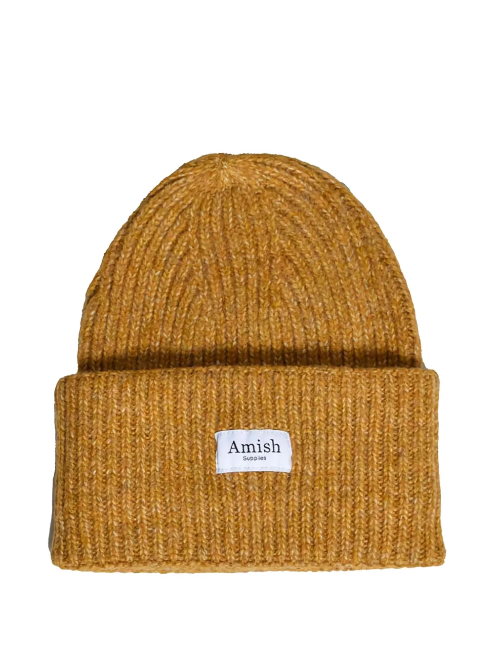 AMISH logo-patch beanie | Brown | Image 1