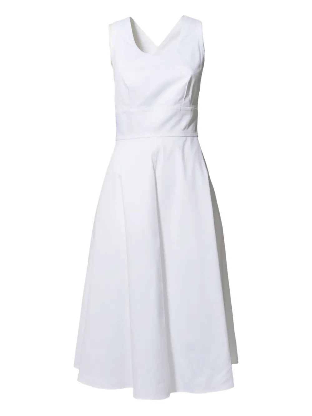 ASPESI robe évasée à design sans manches | blanc | Image 1