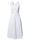 ASPESI sleeveless flared dress - White