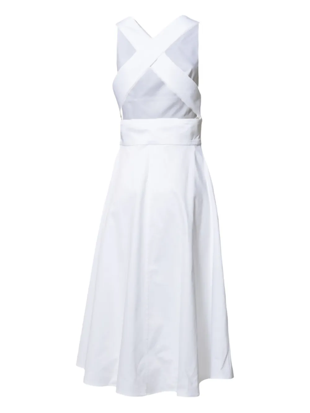 ASPESI sleeveless flared dress - Wit