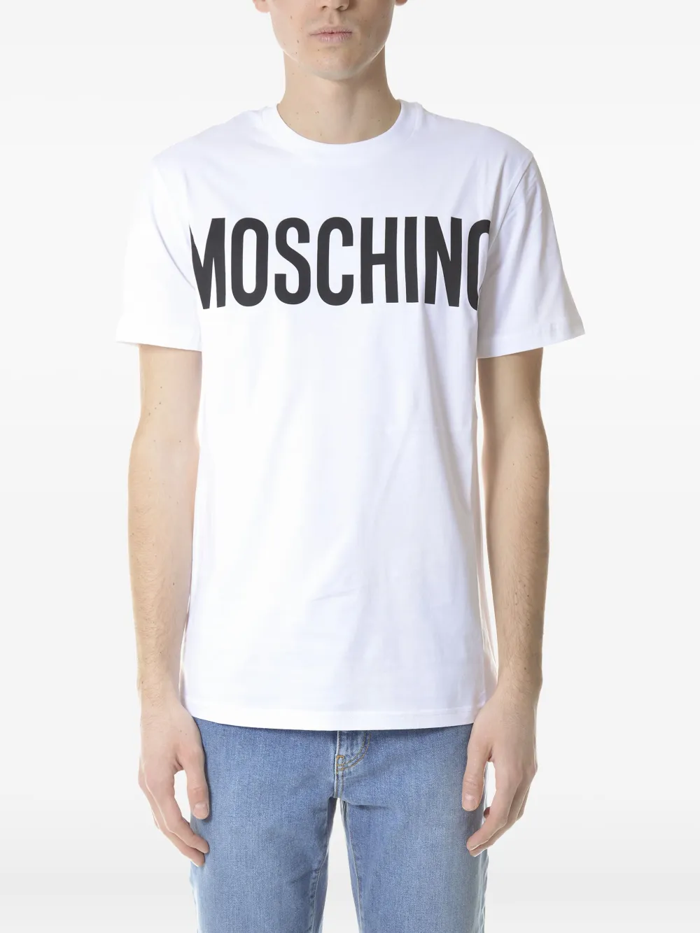 Moschino logo-print T-shirt - ホワイト Moschino logo-print T-shirt - ホワイト